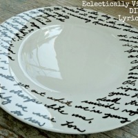 How-To: Painted Song Lyrics Plate
