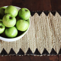 Hand-Stamped Table Runner