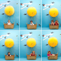 Hot Air Balloon Photobooth for Kids