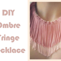 How-To: Ombre Fringe Necklace