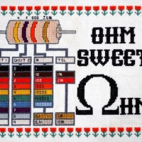 Adafruit Ohm Sweet Ohm Cross-Stitch Kit