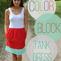 How-To: Color Block Tank Dress