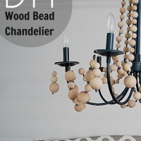 How-To: Wooden Bead Chandelier