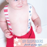 How-To: Fourth of July Baby Suspenders