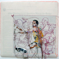 Embroidered Newspaper Pictures