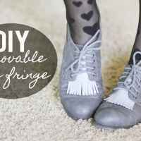 Removable Fringe Shoes