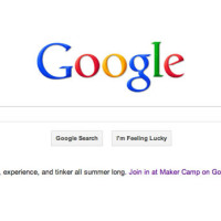 Maker Camp on the Google Homepage!