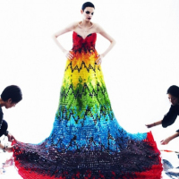 High-Fashion Dress in Gummy Bears