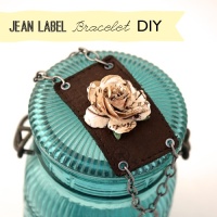 How-To: Jeans Label Bracelet