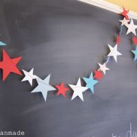 Simple Fourth of July Garland