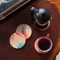 Stained Leather Coasters