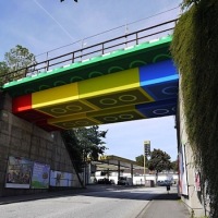 Giant Lego Bridge