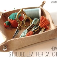 How-To: Studded Leather Catch-All