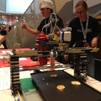 See the Lego Pancake Bot at Maker Faire