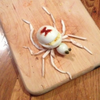 How-To: Albino Black Widow Spider Deviled Eggs