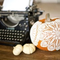 How-To: Doily Pumpkins