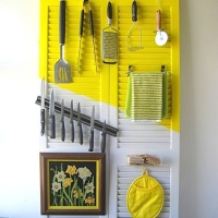 How-To: Upcycled Door Kitchen Organizer