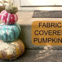 Fabric Covered Pumpkins