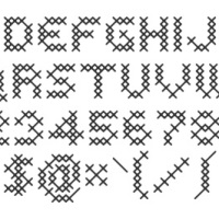 Cross-Stitch Font