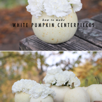 How-To: White Pumpkin Centerpieces
