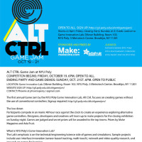 ALT CTRL Game Jam, NYU Poly, Oct 19-21