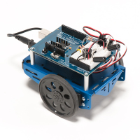 Maker Shed Exclusive: Arduino Shield Robot Kit – In MAKE Blue!