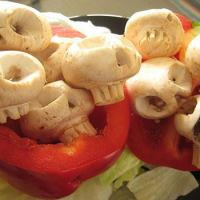 Carved Mushroom Skulls