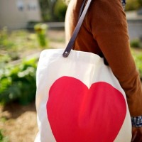 How-To: Heart Tote Bag with Leather Straps