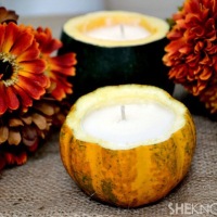 How-To: Mini Gourd Candles