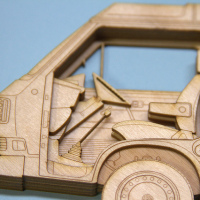 Laser-Cut VW Vanagon