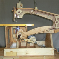 Homemade Wooden Scroll Saw is both Beautiful and Functional