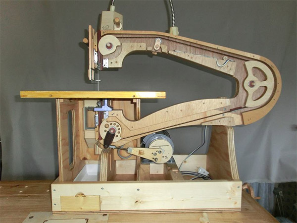 Homemade Wooden Scroll Saw is both Beautiful and ...