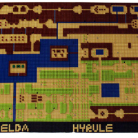 Legend of Zelda Hyrule Map in Lego