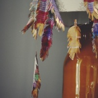 How-To: Paper Turkey Feather Garland