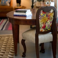 Crewel Embroidery Chair Upholstery