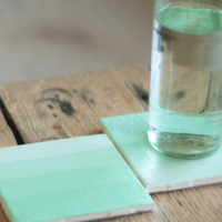 Mint Ombre Coasters