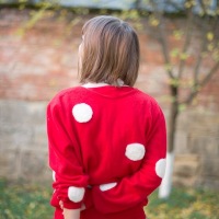 How-To: Needle Felted Polka Dot Sweater