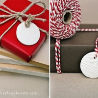 How-To: Wood Grain Polymer Clay Gift Tags
