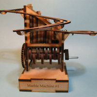 Miniature Hand-Cranked Marble Machine