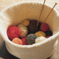 How-To: Turn an Old Sweater into a Knitting Basket