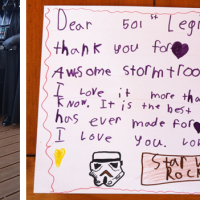 Little Girl Gifted Realistic Stormtrooper Costume for Halloween