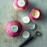 Carved Turnip Votives