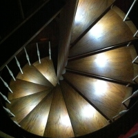 Custom LED Spiral Staircase Lighting
