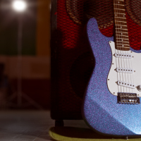 Paint a Glitter Guitar