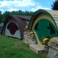 Tiny Yellow House – Hobbit Holes and Bicycle Band Bookshelves