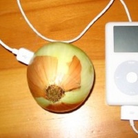 Charge an iPod with an Onion