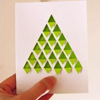 How-To: Geometric Christmas Tree Card