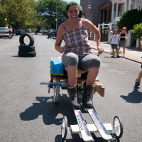 Soapbox Racer Out of Found Material