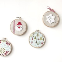 How-To: Holiday Embroidery Hoop Decorations