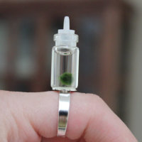 Miniature Fingertip Aquarium Ring